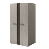 Solution D-72 (Акация Морава/Трюфель) Стеллаж двухсторонний широкий