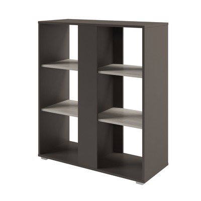 Solution D-73 (Акация Морава/Трюфель) Стеллаж с планкой средний открытый