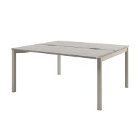 Solution D-421 (Бетон Чефалу/Кашемир) Бенч-система на 2 рабочих места, начальная секция