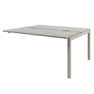 Solution D-422 (Бетон Чефалу/Кашемир) Бенч-система на 2 рабочих места, средняя секция