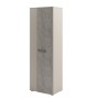 Solution D-631 (Бетон Чефалу/Кашемир) Гардероб с планкой узкий