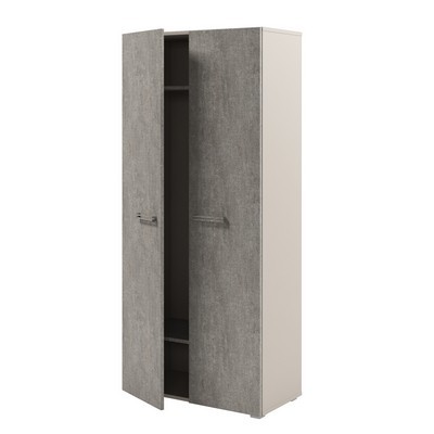 Solution D-721 (Бетон Чефалу/Кашемир) Гардероб широкий