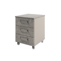 Solution D-91 (Бетон Чефалу/Кашемир) Тумба подкатная