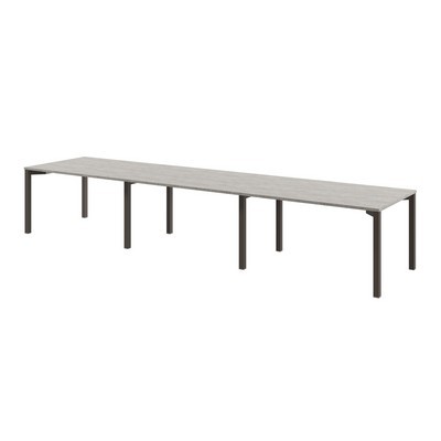 Solution D-103 (Бетон Чефалу/Трюфель) Стол переговоров на 14 человек