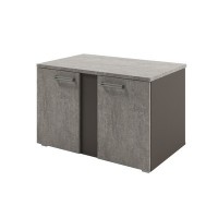 Solution D-280 (Бетон Чефалу/Трюфель) Тумба для оргтехники, широкая