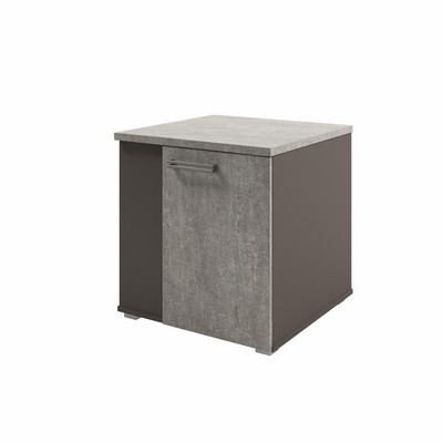 Solution D-281 (Бетон Чефалу/Трюфель) Тумба для оргтехники, узкая