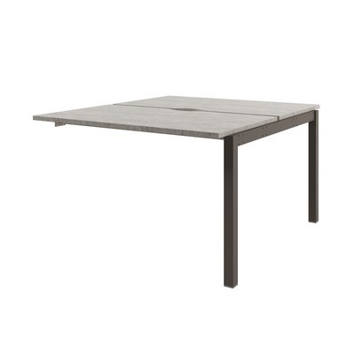 Solution D-402 (Бетон Чефалу/Трюфель) Бенч-система на 2 рабочих места, средняя секция