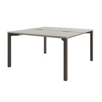 Solution D-41 (Бетон Чефалу/Трюфель) Стол тандем на металлокаркасе