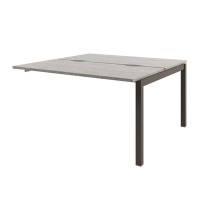 Solution D-412 (Бетон Чефалу/Трюфель) Бенч-система на 2 рабочих места, средняя секция