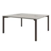 Solution D-42 (Бетон Чефалу/Трюфель) Стол тандем на металлокаркасе