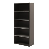 Solution D-67 (Бетон Чефалу/Трюфель) Стеллаж высокий, широкий