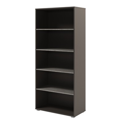 Solution D-67 (Бетон Чефалу/Трюфель) Стеллаж высокий, широкий