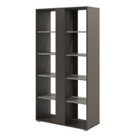 Solution D-74 (Бетон Чефалу/Трюфель) Стеллаж с планкой высокий открытый