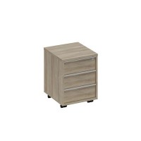 Спэйс+ А1 213 ВЛ (Вяз либерти) Тумба выкатная 3-х ящичная с центральным замком и ручкой-профилем