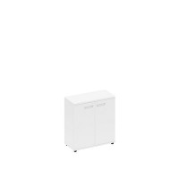 Спэйс+ А1 9351 БП (Белый премиум) Шкаф низкий закрытый