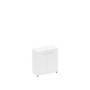 Спэйс+ А1 9351 БП (Белый премиум) Шкаф низкий закрытый