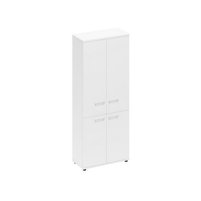 Спэйс+ А1 9373 БП (Белый премиум) Шкаф для документов закрытый 4-х дверный