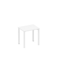 Спэйс+ А1 БГ 001.1 БП (Белый премиум/Белый гладкий) Стол письменный на металлокаркасе