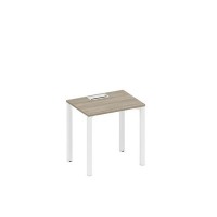 Спэйс+ А1 БГ 001 ВЛ (Вяз либерти/Белый гладкий) Стол письменный на металлокаркасе, столешница с заглушкой