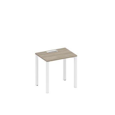 Спэйс+ А1 БГ 001 ВЛ (Вяз либерти/Белый гладкий) Стол письменный на металлокаркасе, столешница с заглушкой