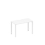Спэйс+ А1 БГ 003.2 БП (Белый премиум/Белый гладкий) Стол письменный на металлокаркасе, столешница с вырезом