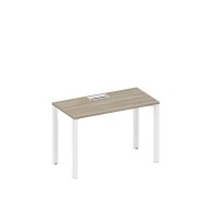 Спэйс+ А1 БГ 003 ВЛ (Вяз либерти/Белый гладкий) Стол письменный на металлокаркасе, столешница с заглушкой