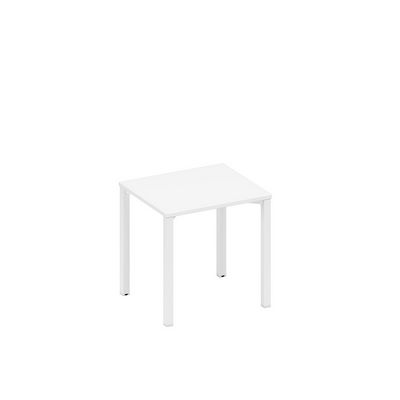 Спэйс+ А1 БГ 011.1 БП (Белый премиум/Белый гладкий) Стол письменный на металлокаркасе