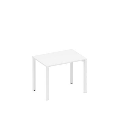 Спэйс+ А1 БГ 012.1 БП (Белый премиум/Белый гладкий) Стол письменный на металлокаркасе