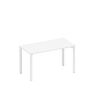 Спэйс+ А1 БГ 014.1 БП (Белый премиум/Белый гладкий) Стол письменный на металлокаркасе