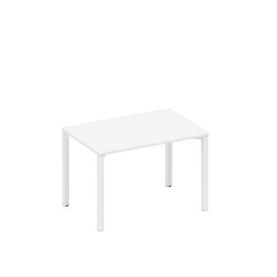 Спэйс+ А1 БГ 023.1 БП (Белый премиум/Белый гладкий) Стол письменный на металлокаркасе