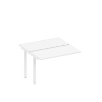 Спэйс+ А1 БГ 170.1-1 БП (Белый премиум/Белый гладкий) Секция стола рабочей станции на металлокаркасе