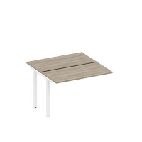 Спэйс+ А1 БГ 170.1-1 ВЛ (Вяз либерти/Белый гладкий) Секция стола рабочей станции на металлокаркасе