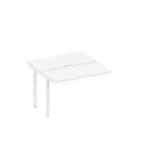 Спэйс+ А1 БГ 170.2-1 БП (Белый премиум/Белый гладкий) Секция стола рабочей станции на металлокаркасе, столешницы с вырезом