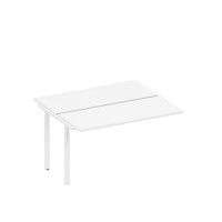 Спэйс+ А1 БГ 171.1-1 БП (Белый премиум/Белый гладкий) Секция стола рабочей станции на металлокаркасе