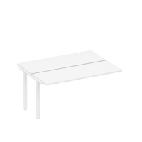 Спэйс+ А1 БГ 172.1-1 БП (Белый премиум/Белый гладкий) Секция стола рабочей станции на металлокаркасе