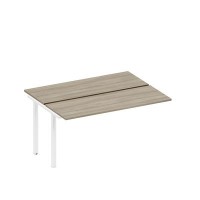 Спэйс+ А1 БГ 172.1-1 ВЛ (Вяз либерти/Белый гладкий) Секция стола рабочей станции на металлокаркасе
