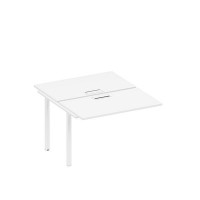 Спэйс+ А1 БГ 173-1 БП (Белый премиум/Белый гладкий) Секция стола рабочей станции на металлокаркасе, столешницы с заглушкой