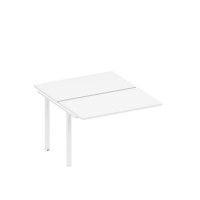 Спэйс+ А1 БГ 173.1-1 БП (Белый премиум/Белый гладкий) Секция стола рабочей станции на металлокаркасе