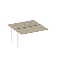 Спэйс+ А1 БГ 174.1-1 ВЛ (Вяз либерти/Белый гладкий) Секция стола рабочей станции на металлокаркасе