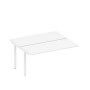 Спэйс+ А1 БГ 175.1-1 БП (Белый премиум/Белый гладкий) Секция стола рабочей станции на металлокаркасе