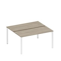 Спэйс+ А1 БГ 175.1 ВЛ (Вяз либерти/Белый гладкий) Рабочая станция на металлокаркасе (2*160)