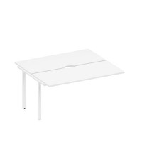 Спэйс+ А1 БГ 175.2-1 БП (Белый премиум/Белый гладкий) Секция стола рабочей станции на металлокаркасе, столешницы с вырезом