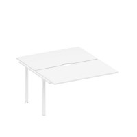 Спэйс+ А1 БГ 177.2-1 БП (Белый премиум/Белый гладкий) Секция стола рабочей станции на металлокаркасе, столешницы с вырезом