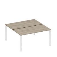 Спэйс+ А1 БГ 178.1 ВЛ (Вяз либерти/Белый гладкий) Рабочая станция на металлокаркасе (2*160)