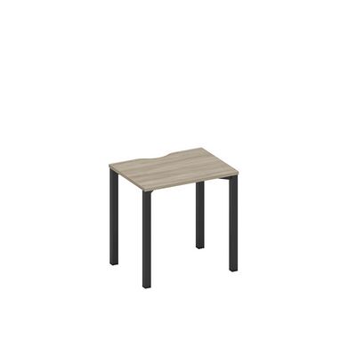 Спэйс+ А1 ЧР 001.2 ВЛ (Вяз либерти/Ччерный гладкий) Стол письменный на металлокаркасе, столешница с вырезом