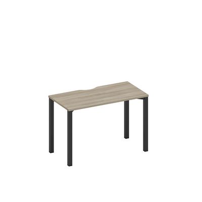 Спэйс+ А1 ЧР 003.2 ВЛ (Вяз либерти/Ччерный гладкий) Стол письменный на металлокаркасе, столешница с вырезом