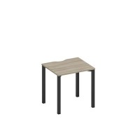 Спэйс+ А1 ЧР 011.2 ВЛ (Вяз либерти/Ччерный гладкий) Стол письменный на металлокаркасе, столешница с вырезом