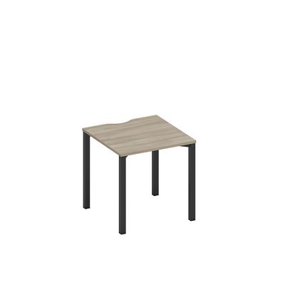 Спэйс+ А1 ЧР 021.2 ВЛ (Вяз либерти/Ччерный гладкий) Стол письменный на металлокаркасе, столешница с вырезом