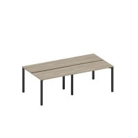 Спэйс+ А1 ЧР 170.1-2 ВЛ (Вяз либерти/Ччерный гладкий) Рабочая станция на металлокаркасе (4*120)