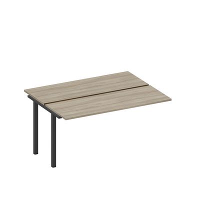 Спэйс+ А1 ЧР 172.1-1 ВЛ (Вяз либерти/Ччерный гладкий) Секция стола рабочей станции на металлокаркасе